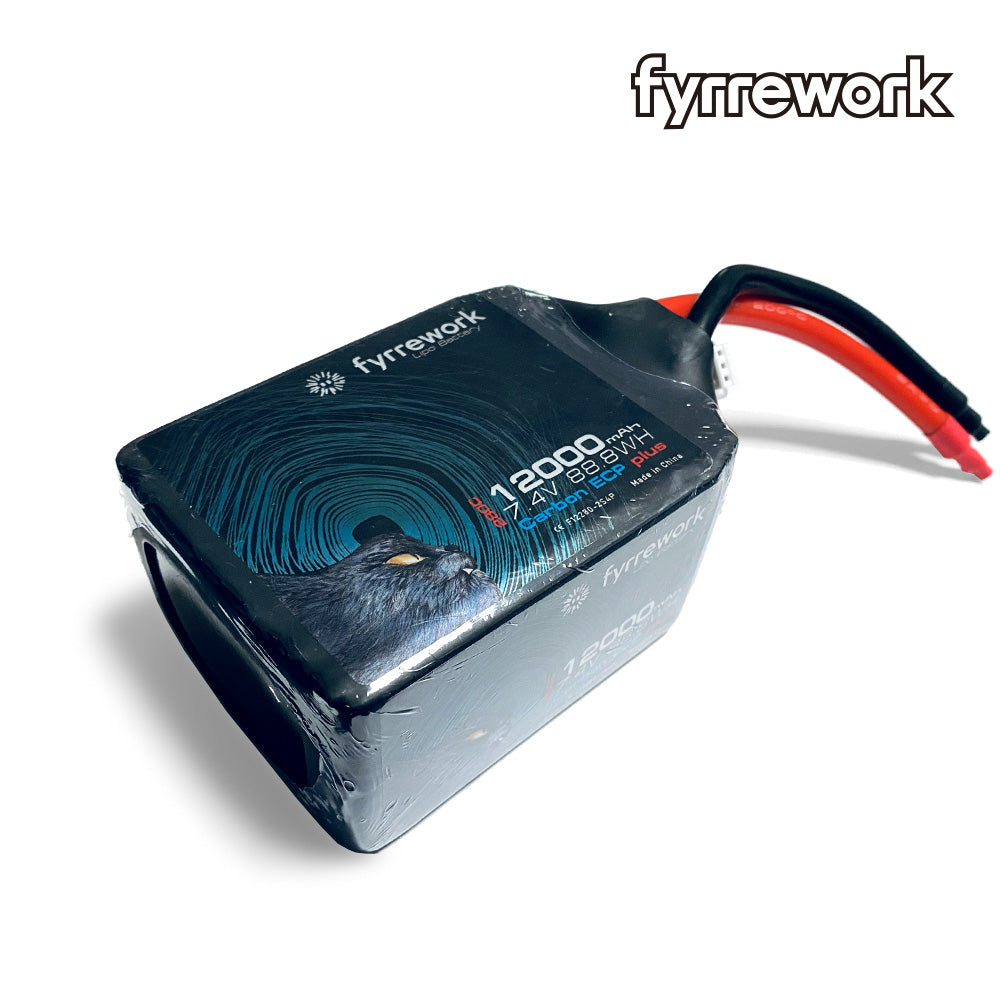 Fyrrework 12000mAh 2S 7.4V 280C Drag Lipo Battery