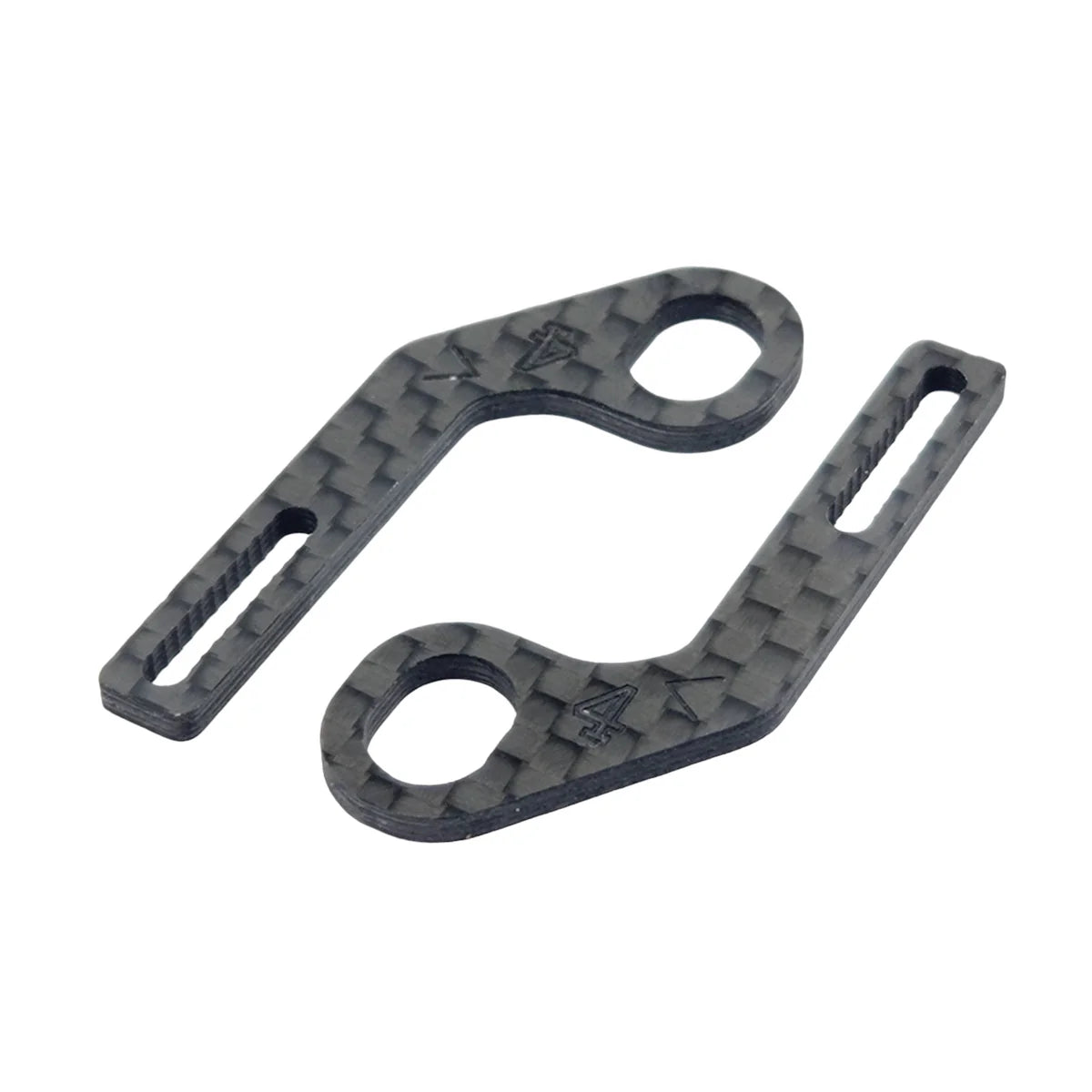 RC Maker RCM-HRPUL-E Horizontal Rear Post Body Mounts ULTRA LITE - Carbon Extensions