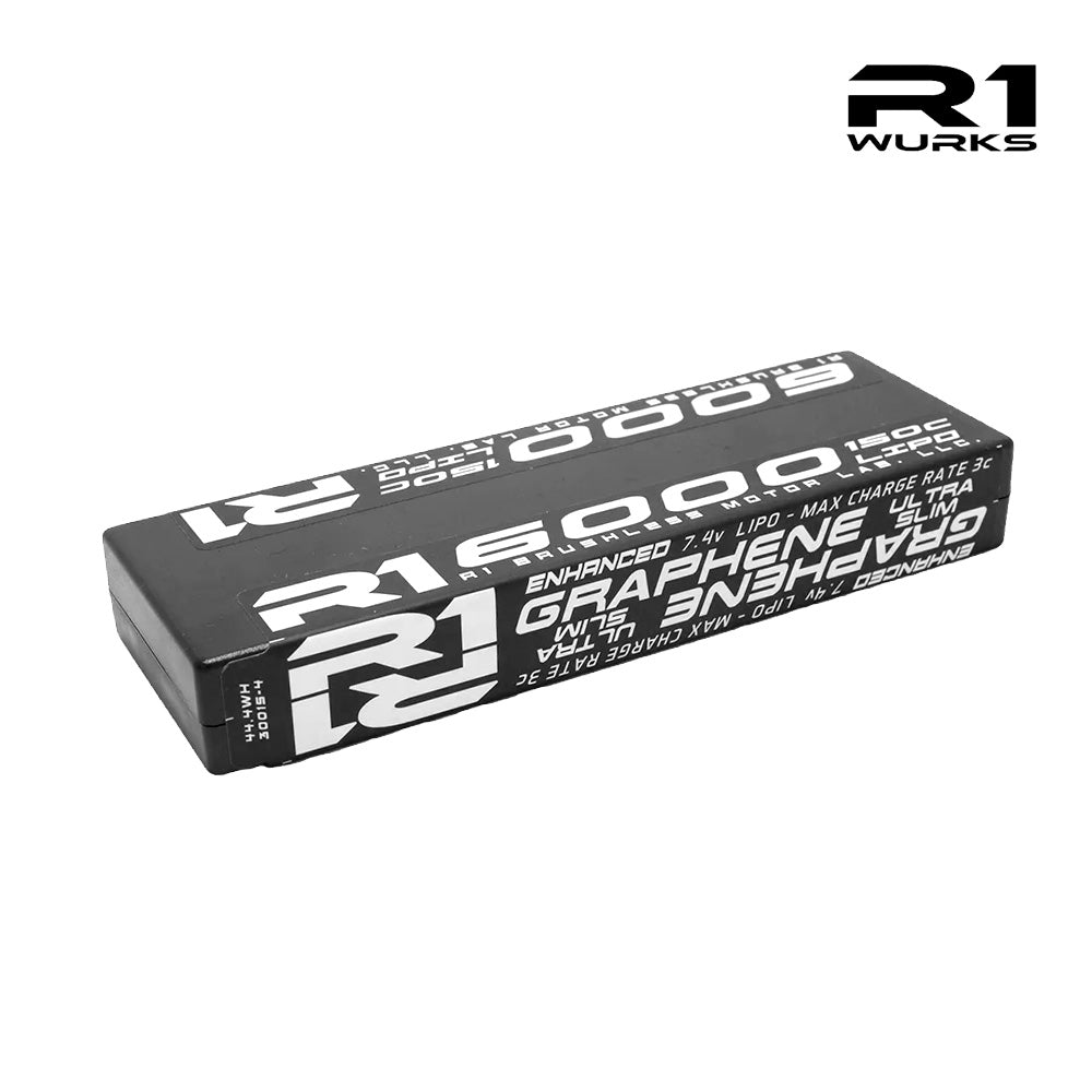 R1 Wurks 6000mah 150C 7.4V 2S Ultra LCG Low IR Battery 030015-4