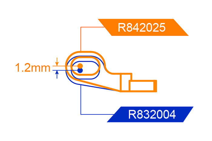ARC R842025 R8.4 Front Upper Arm Base +1.2mm