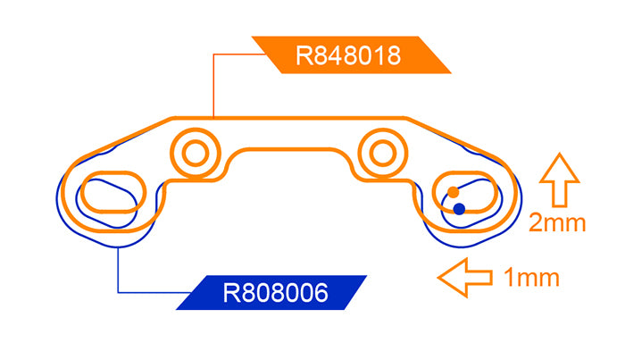 ARC R848018 Rear Upper Arm Plate-Hoz (2)