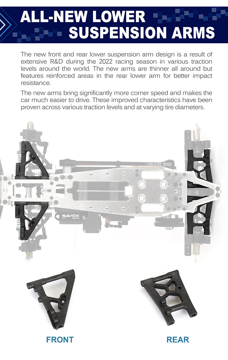 ARC R800023 R8.4LCG 1/8th Nitro Competition Car Kit