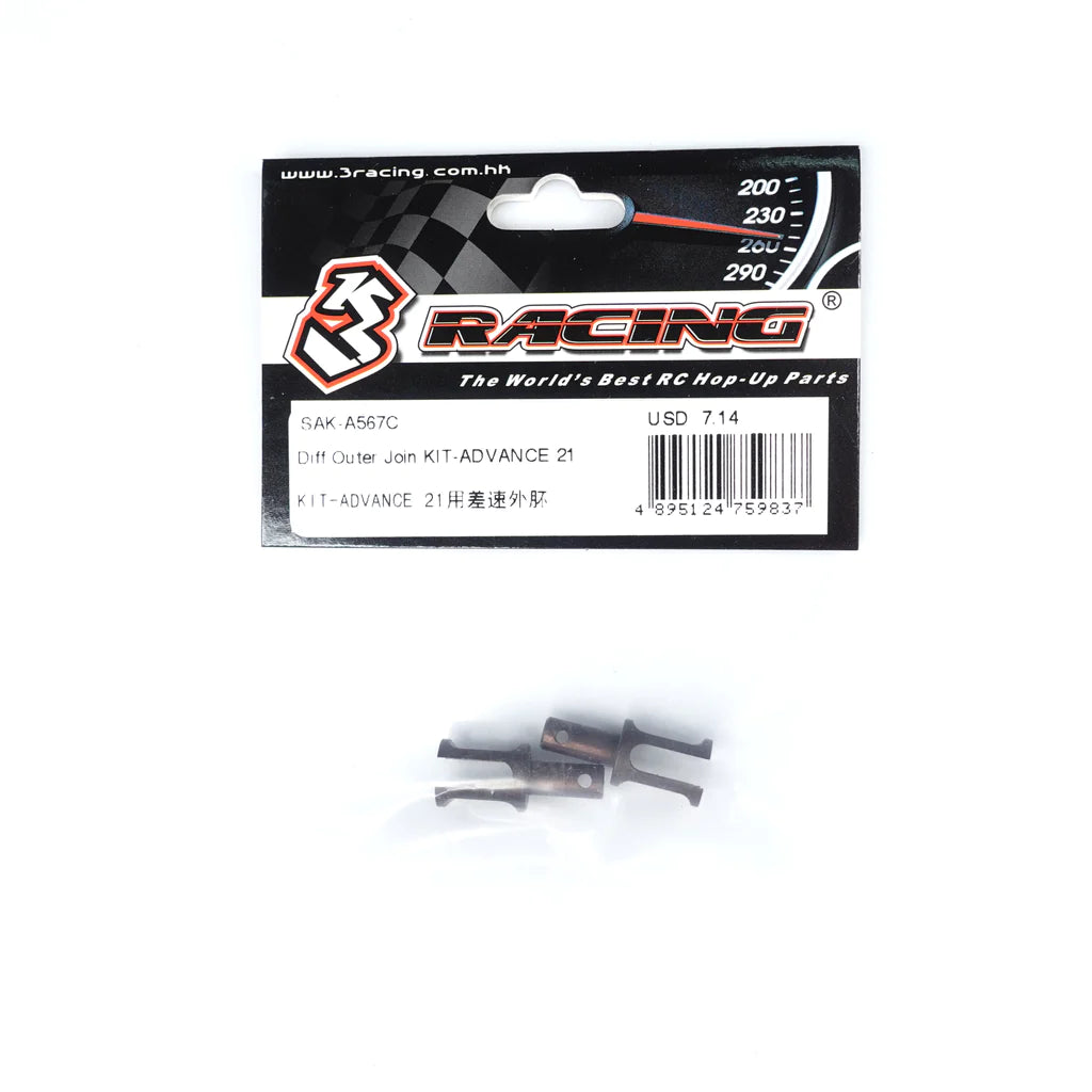 3Racing SAK-A567C Differential Outer Joint KIT-ADVANCE 21M