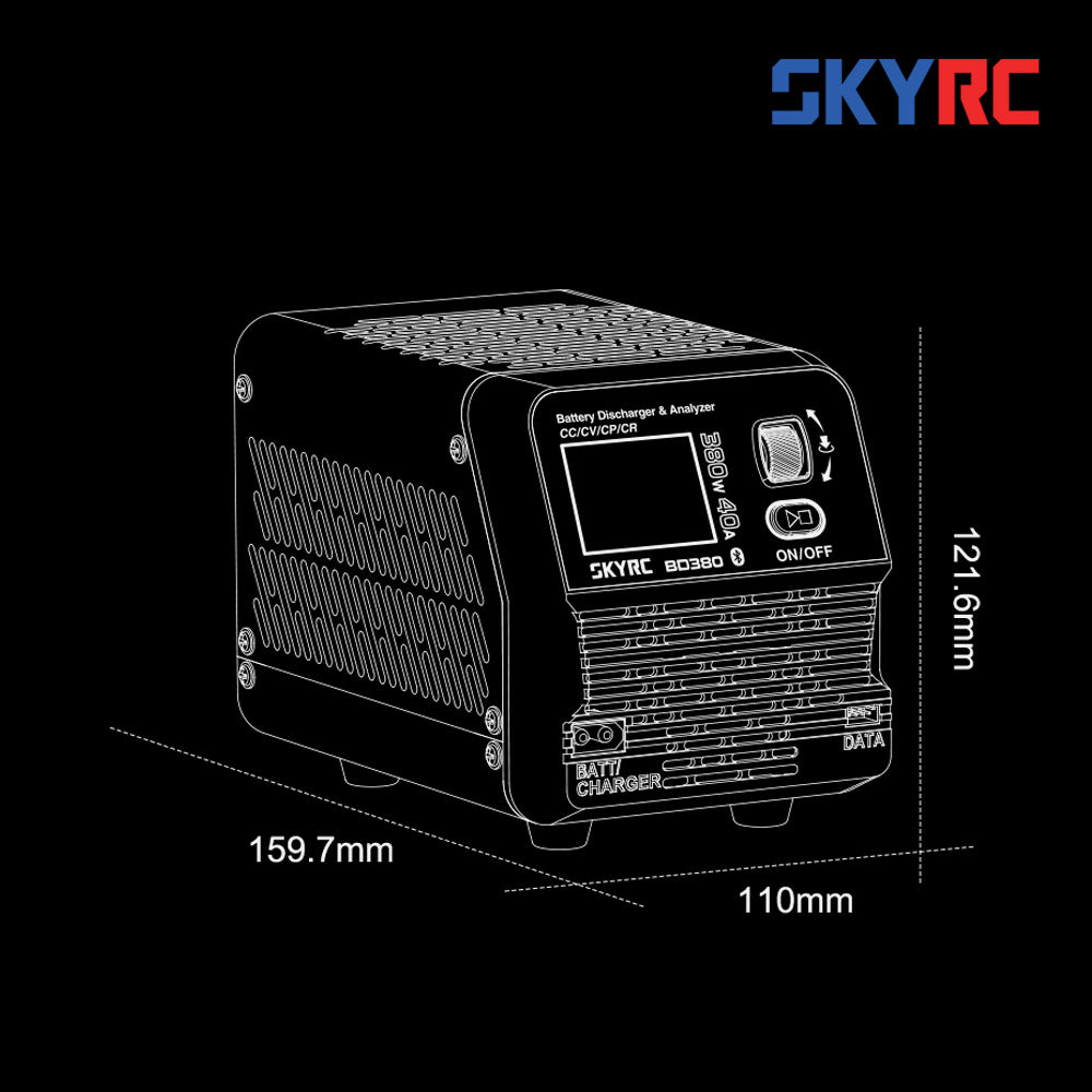 SkyRC SK-600153 BD380 380W Battery Discharger & Analyzer