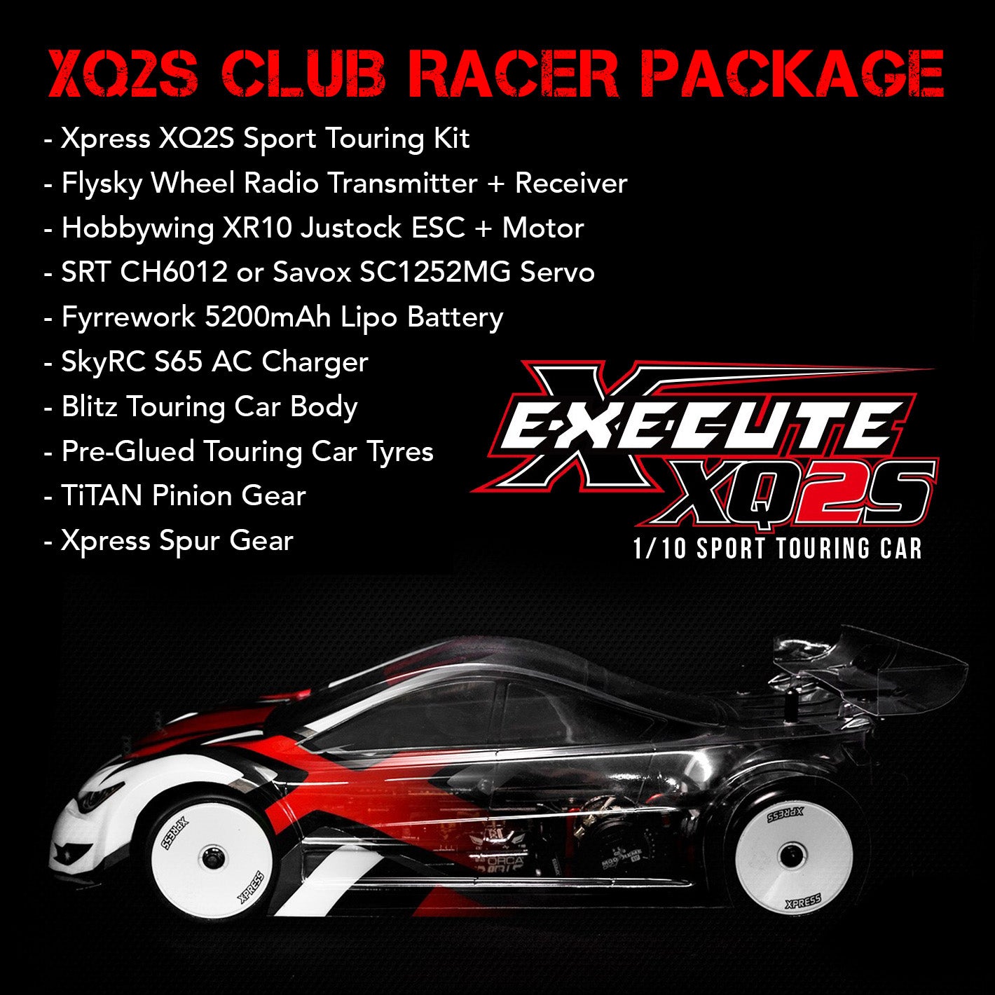 Smokem XQ2S Club Racer Touring Car Package
