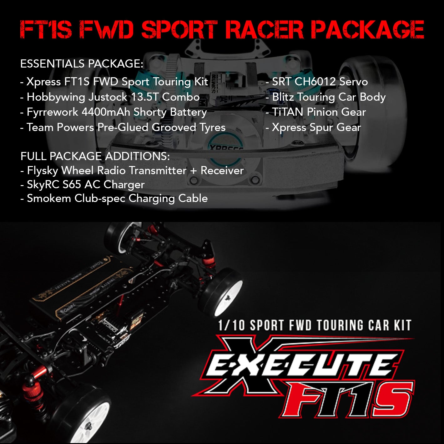 Smokem FT1S FWD Sport Racer Package