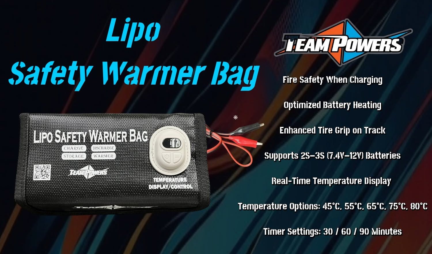 Team Powers TPR-LSWB Lipo Safety Warmer Bag