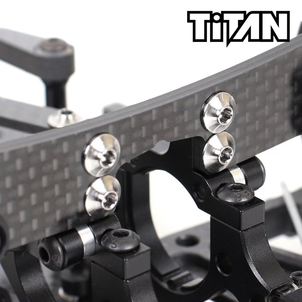 TiTAN TI-0308 3x8mm Zero Play Titanium Screw (4)