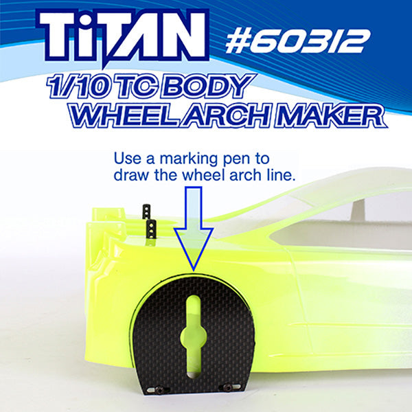 TiTAN 60312 1/10 TC Body Wheel Arch Marker