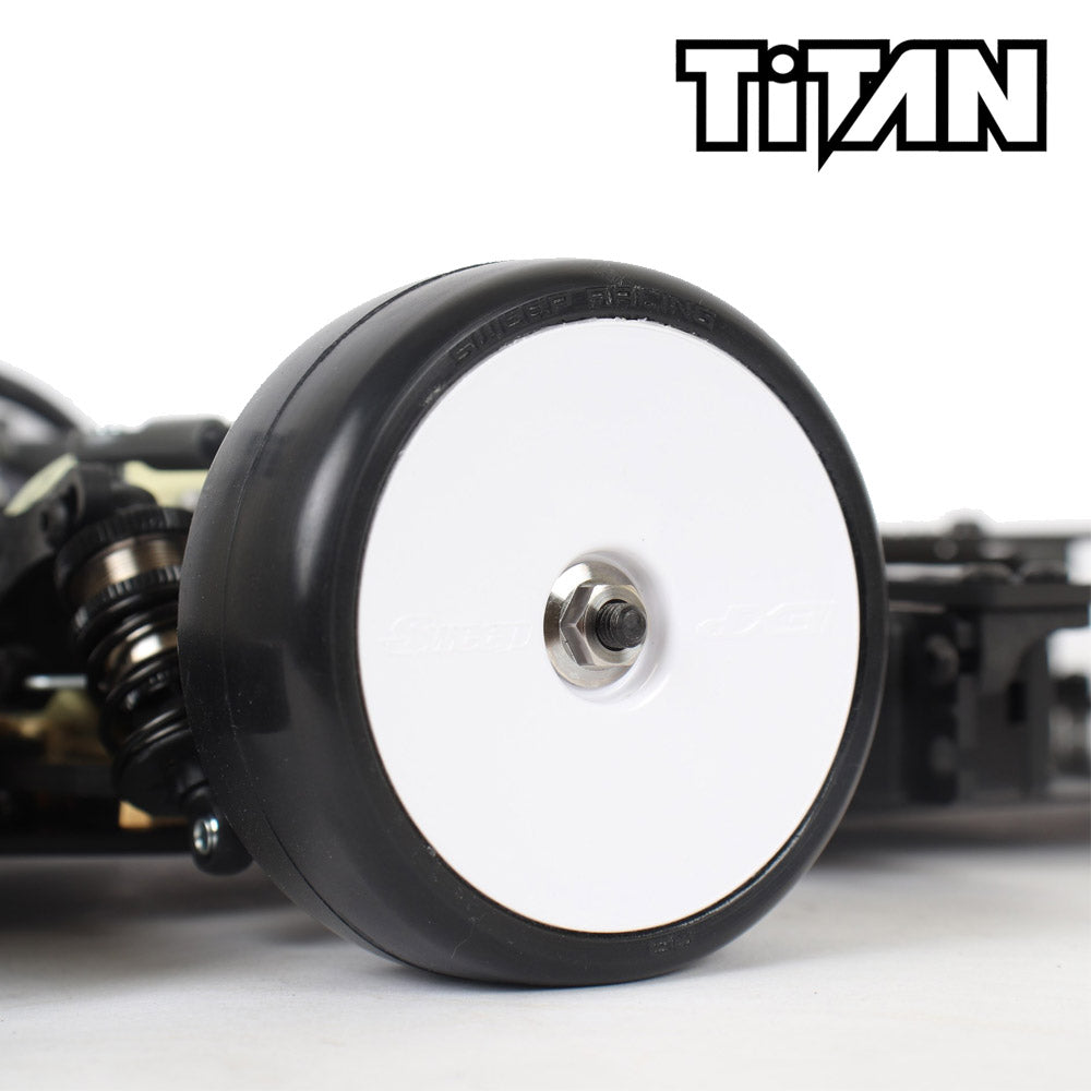 TiTAN TN-0408 BLADE 4mm Titanium Serrated Nut (4 pcs)
