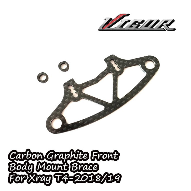 Vigor TH099 Carbon Graphite Front Body Mount Brace For Xray T4 2021 2020 2019