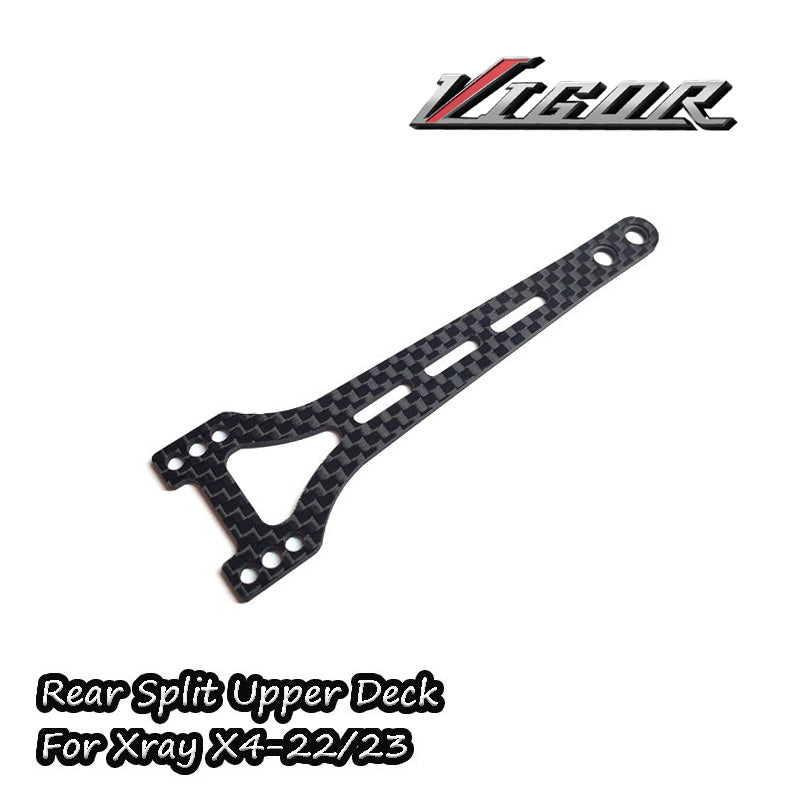 Vigor TH206 Carbon Fiber Rear Split Top Deck 2.0mm for Xray X4 2022