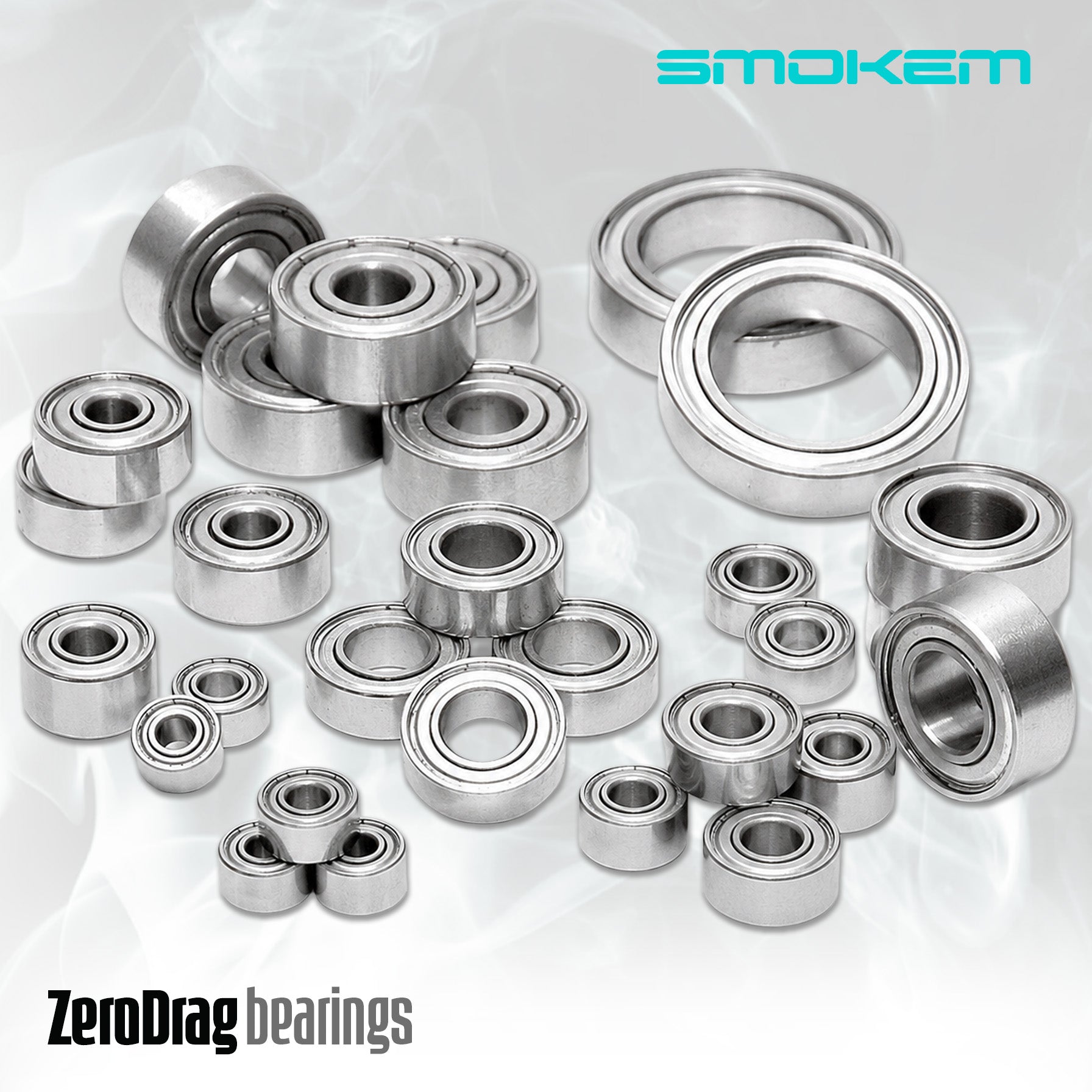 Smokem 79012 ZeroDrag Ball Bearings 5x8x2.5 (4pcs)