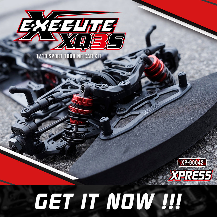 Xpress XP-90042 Execute XQ3S 1/10th Sport 4WD Touring Car Kit – Smokem