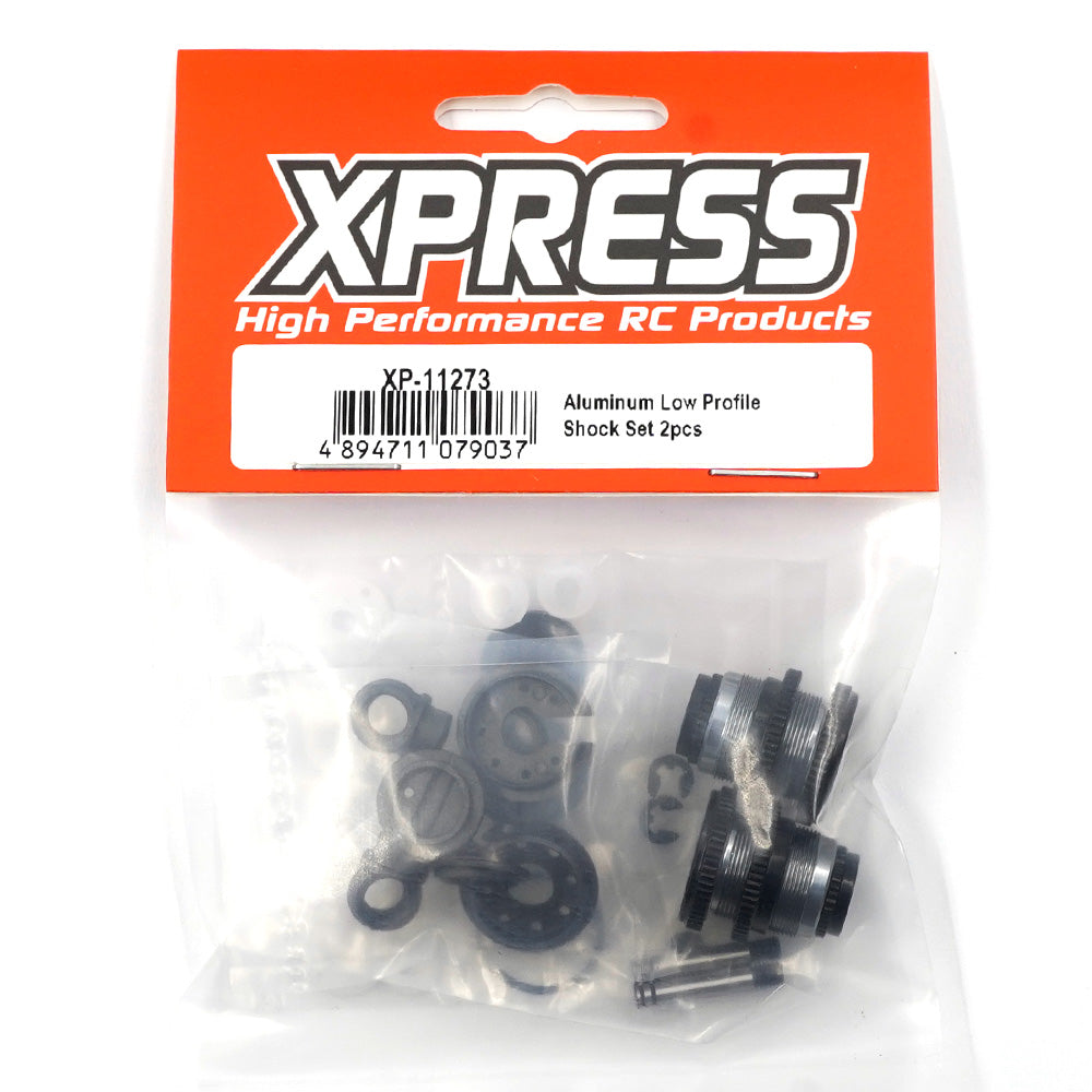 Xpress XP-11273 Aluminum Low Profile Shock Set for XQ11RR (2pcs)
