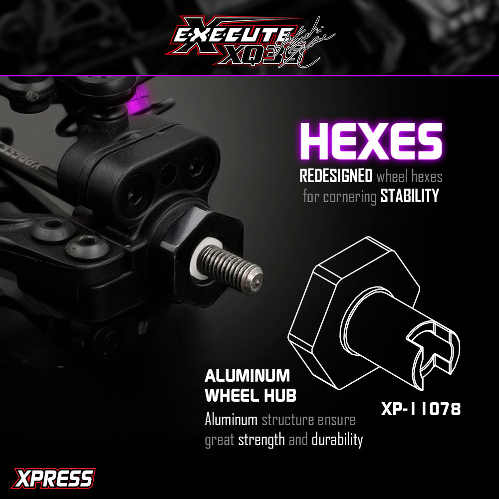 *Pre-order* Xpress XP-90051 Execute XQ3S Purple Hara Edition 1/10th Sport 4WD Touring Car Kit