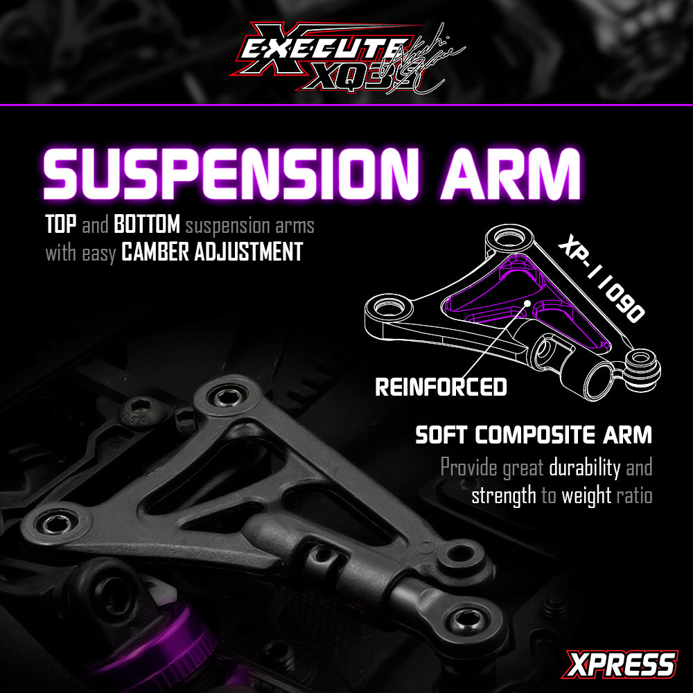 *Pre-order* Xpress XP-90051 Execute XQ3S Purple Hara Edition 1/10th Sport 4WD Touring Car Kit