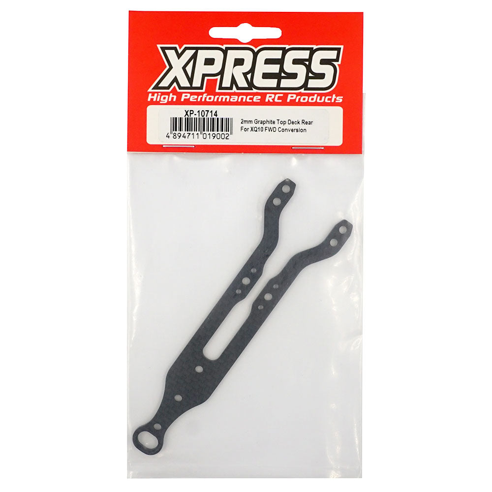 Xpress XP-10714 2mm Graphite Rear Top Deck for XQ10F