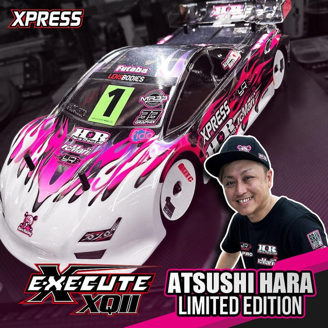 **Pre-order Deposit** Xpress XP-90045 XQ11HR Hara Edition 1/10th Competition 4WD Touring Car Kit