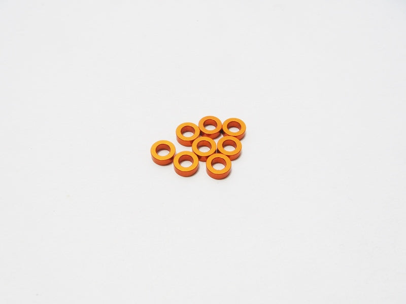 Hiro Seiko 3mm Orange Alloy Spacer Set