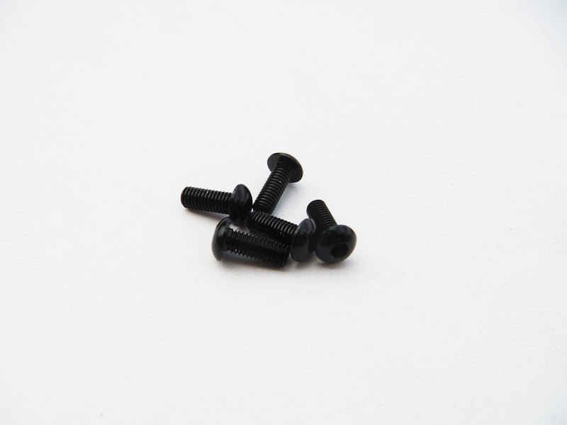 Hiro Seiko Aluminium M3 Hex Button Head Screw (Black - 5 pcs)