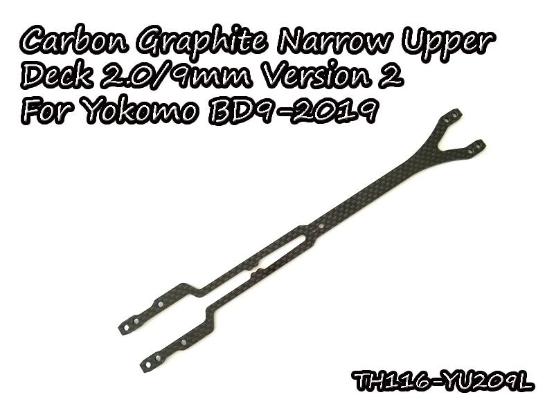 Vigor TH116 Narrow Carbon Fiber Upper Deck 2.0-9mm for Yokomo BD9-2019 V2