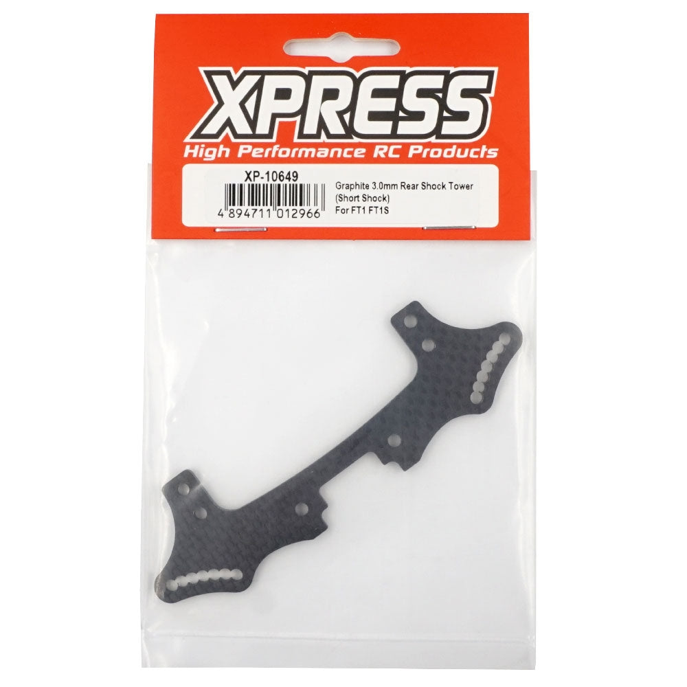 Xpress XP-10649 3.0mm Carbon Fiber Rear Short Shock Tower for FT1 FT1S