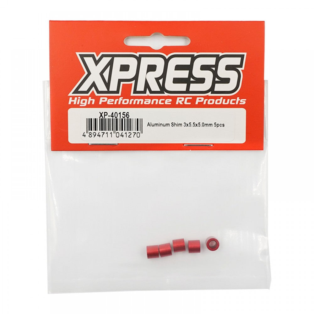 Xpress XP-40156 Aluminum Shim 3x5.5x5.0mm 5pcs