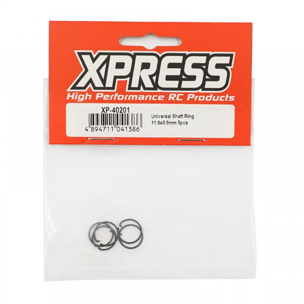 Xpress XP-40201 Universal Shaft Ring 11.8x0.8mm 5pcs