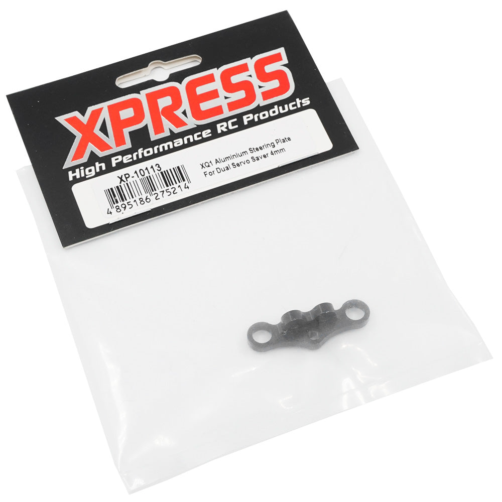 Xpress XP-10113 XQ1 Aluminium Steering Plate For Dual Servo Saver 4mm