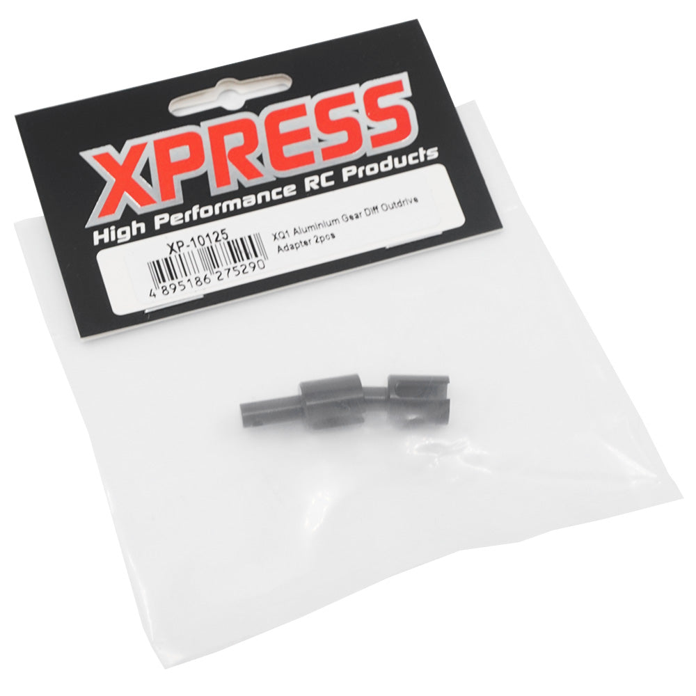 Xpress XP-10125 XQ1 Aluminium Gear Diff Outdrive Adapter 2 pcs