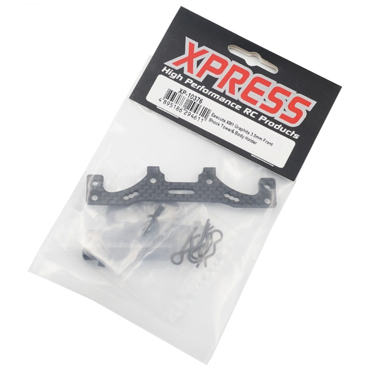 Xpress XP-10376 3.0mm Carbon Fiber Front Shock Tower with Body Mount