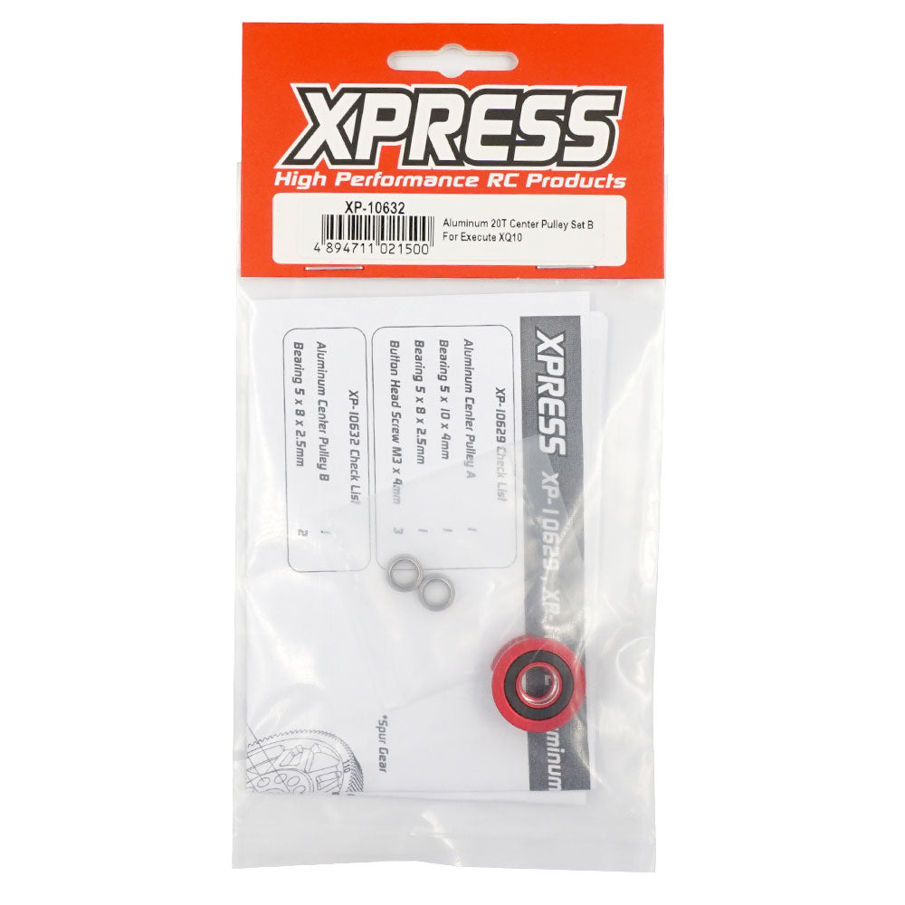 Xpress XP-10632 XQ10 Aluminium 20T Center Pulley Set B