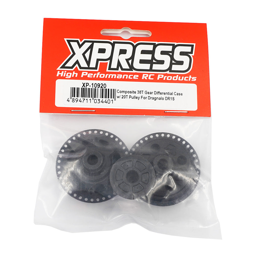 Xpress XP-10920 Composite 38T Gear Differential Case w/20T Pulley For Dragnalo DR1S