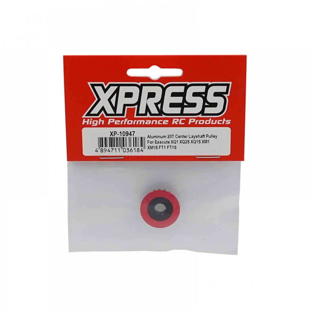 Xpress XP-10947 Aluminum 20T Center Layshaft Pulley for XQ2S XQ1S XM1 XM1S FT1 FT1S