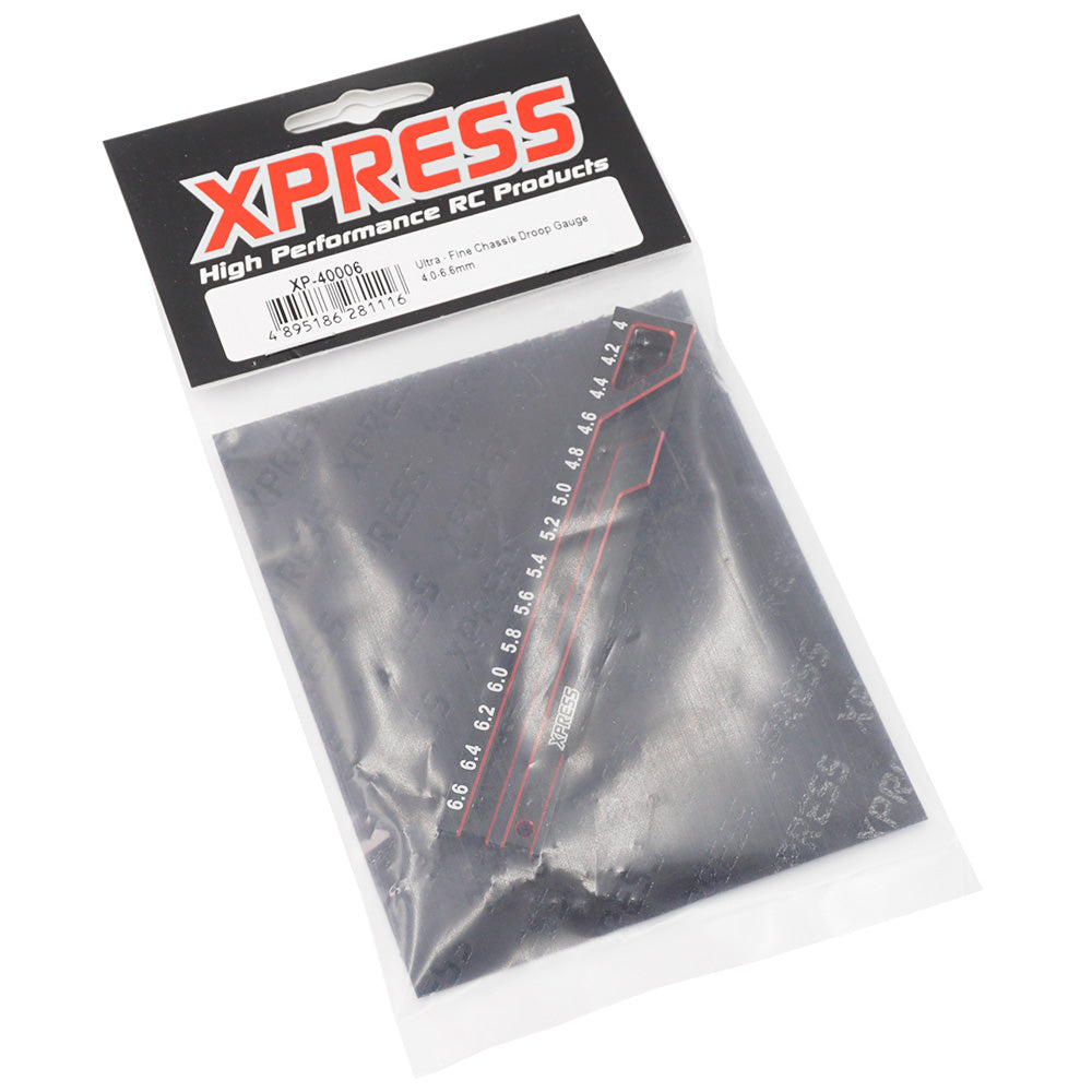 Xpress XP-40006 Ultra Fine Chassis Droop Gauge 4.0 - 6.6mm For 1-10 Touring Car