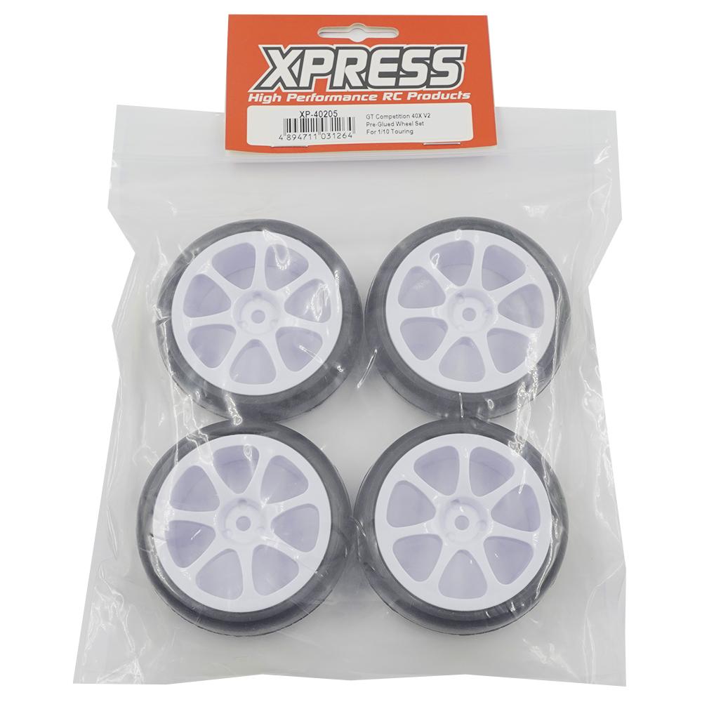 Xpress XP-40206 Competition 36X V3 Pre-Glued 1/10th GT Touring Wheel Set